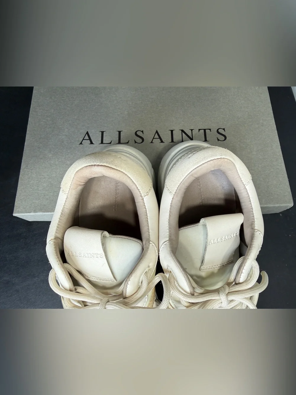 AllSaints VERGE RUNNER Leather Shoe - Picture 12 of 16